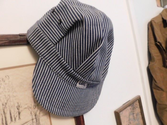 Vintage Lee Denim Railroad Hats