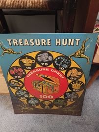 Tin Litho Treasure Hunt Target Board