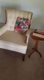 side chair and table