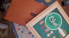 Games: Clue, Monopoly, Scrabble