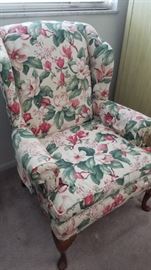 Chintz Wingback chair