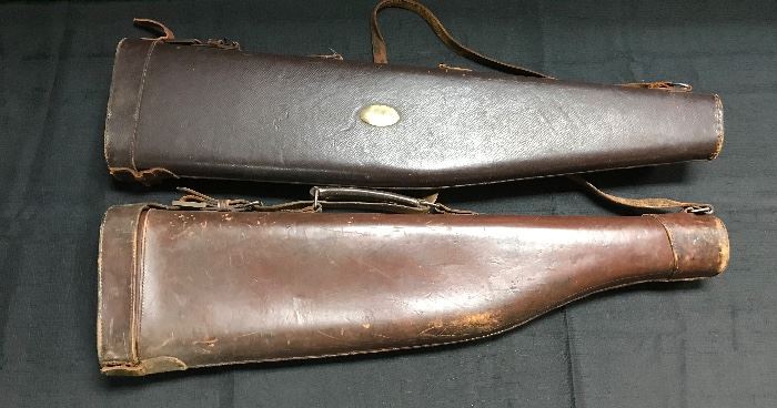 Vintage Leather Gun Bags