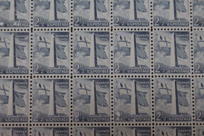 2.5 cent U.S. stamp sheet