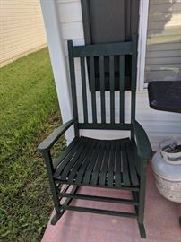 Wooden rocking chair