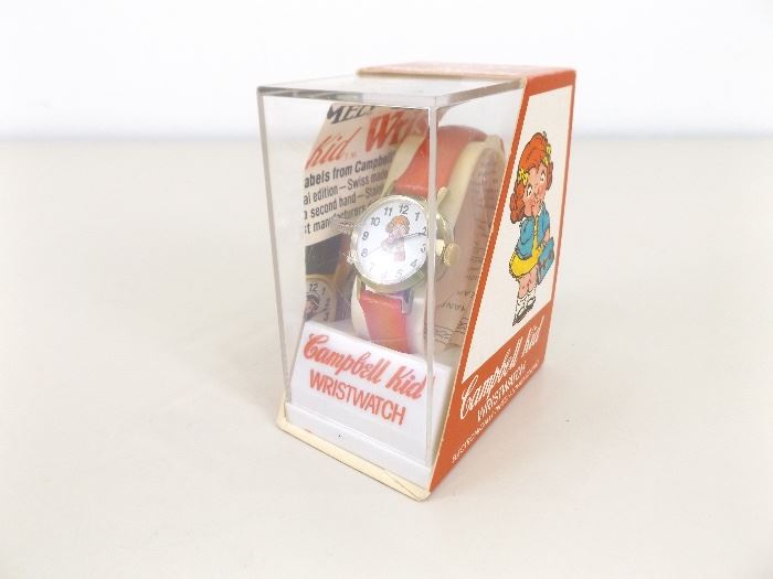 Vintage Campbell Kid Wristwatch in Original Box
