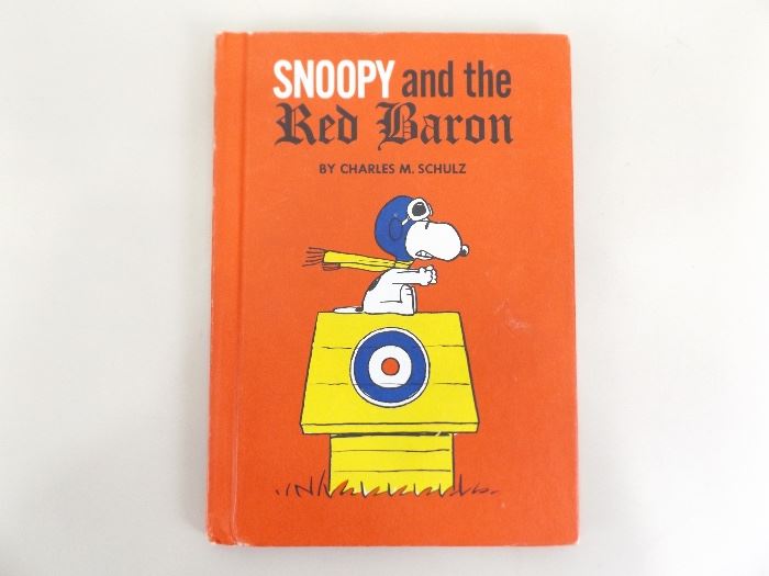 First Edition "Snoopy and the Red Baron" Hard Cover Book
