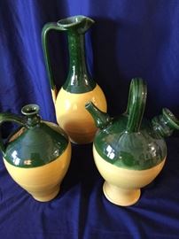 Portuguese Jugs, Pitcher, and Vase
