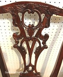 Set of 8 Antique Style Solid Mahogany Chippendale Ball & Claw Dining Room Chairs
Located Inside – Auction Estimate $300-$800
