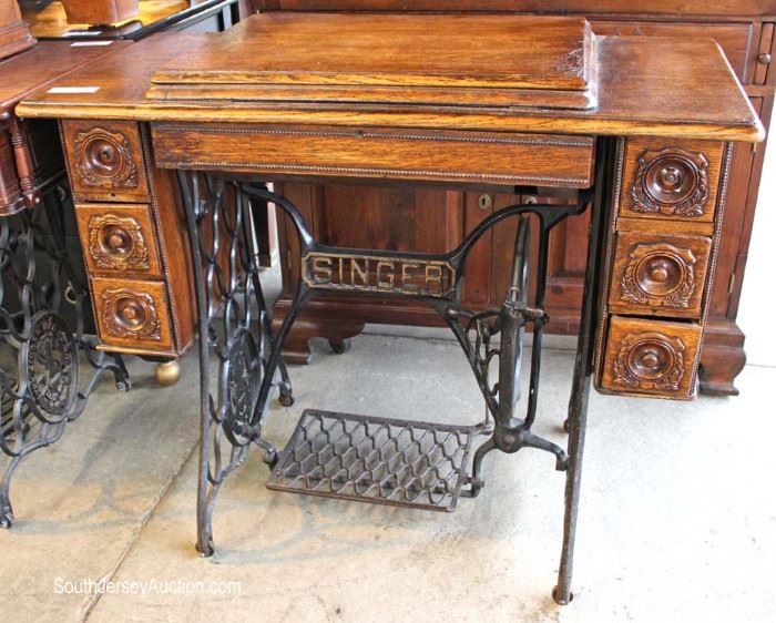 Selection of ANTIQUE Treadle Sewing Mahcines
Located on the Dock – Auction Estimate $50-$100