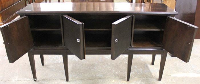 Contemporary 4 Door Sideboard with Modern Lines
in the Espresso Mahogany Finish by "Lexington Furniture"
Located Inside – Auction Estimate $200-$400