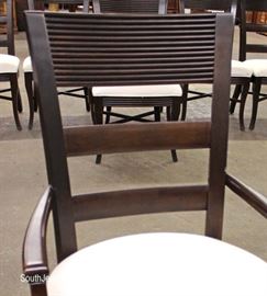 Contemporary 9 Piece Dining Room Set
Table with 2 Skirted Leaves and 8 Chairs in the Espresso Mahogany Finish
by "Lexington" made in the USA
Located Inside – Auction Estimate $300-$600
