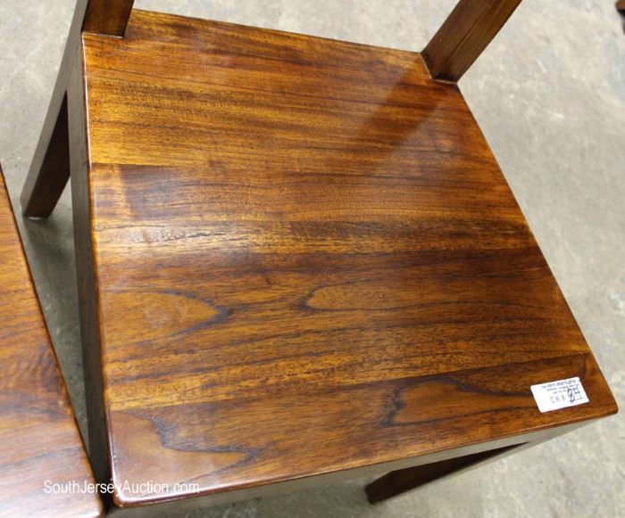 Contemporary 7 Piece Country Farm Style Dining Room Set with 6 Solid Mahogany Chairs by "Crate & Barrel"
Located Inside – Auction $400-$800