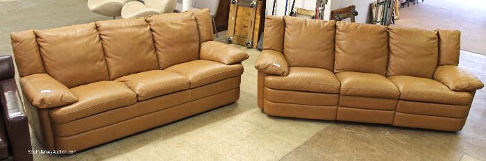 Quality Double Recliner Leather Sofa and Match Leather Standard Sofa by "Natuzzi"
Maybe be offered Separate – Located Inside – Auction Estimate $400-$800 each