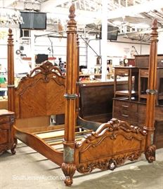 Highly Carved and Ornate Contemporary Traditional Antique Style 3 Piece Queen Bed Bedroom Set with Marble Accents
Located Inside – Auction Estimate $400-$800