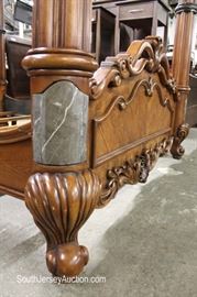Highly Carved and Ornate Contemporary Traditional Antique Style 3 Piece Queen Bed Bedroom Set with Marble Accents
Located Inside – Auction Estimate $400-$800