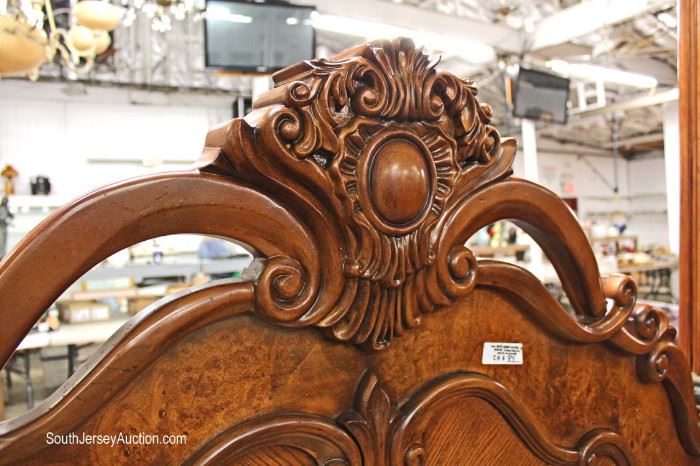 Highly Carved and Ornate Contemporary Traditional Antique Style 3 Piece Queen Bed Bedroom Set with Marble Accents
Located Inside – Auction Estimate $400-$800