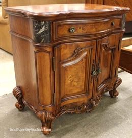 Highly Carved and Ornate Contemporary Traditional Antique Style 3 Piece Queen Bed Bedroom Set with Marble Accents
Located Inside – Auction Estimate $400-$800