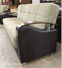 Contemporary Modern Design Sofa and Love Seat with Retractable Futon Bed by "Bellona"
Located Inside – Auction Estimate $400-$800