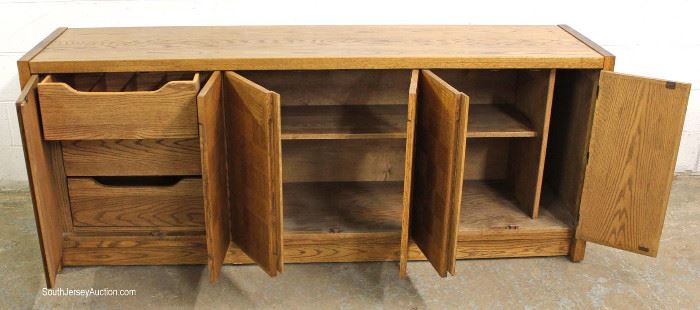 Mid Century Modern Oak and Walnut Parquetry Front Fitted Credenza by “Conant Ball Furniture Makers”
Located Inside – Auction Estimate $300-$600