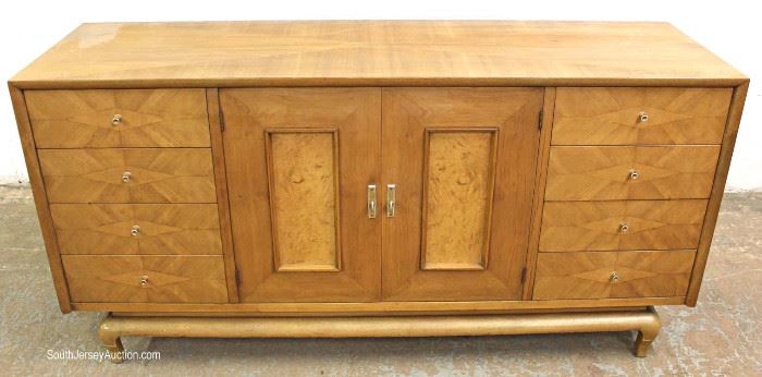 4 Piece Mid Century Modern Danish Walnut High Chest, Low Chest and 2 Night Stands by “American Mount Airy”
Will be Sold Separate – Located Inside – Auction Estimate $500-$1000