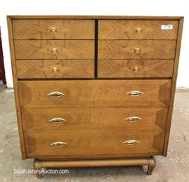 4 Piece Mid Century Modern Danish Walnut High Chest, Low Chest and 2 Night Stands by “American Mount Airy”
Will be Sold Separate – Located Inside – Auction Estimate $500-$1000
