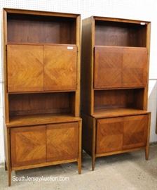 FANTASTIC PAIR of 2 Piece Mid Century Modern Danish Walnut Stack Cabinets
Located Inside – Auction Estimate $500-$1000