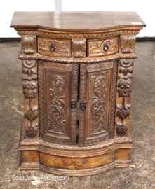 ANTIQUE Highly Carved and Ornate 2 Drawer 2 Door Side Cabinet
Located Inside – Auction Estimate $200-$400