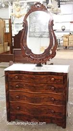 ANTIQUE Walnut Victorian Marble Top Dresser with Wishbone Swivel Mirror
Located Inside – Auction Estimate $200-$400