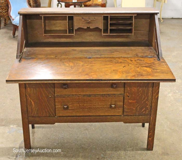 ANTIQUE Mission Oak Slant Front Desk in the Original Finish
Located Inside – Auction Estimate $200-$400