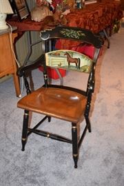 Small Wooden Horse Chair