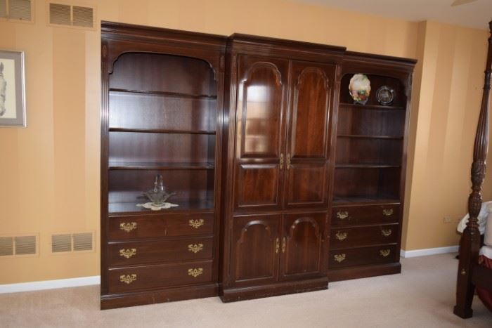Large Wooden Wall Unit 