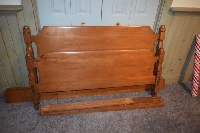 Wooden Bedframe, Headboard, & Footboard