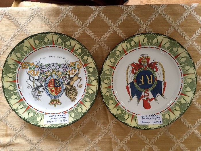 Antique plates from Fenton National Emblem collection