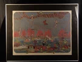 John Roberts signed & numbered print, "Opening Day"