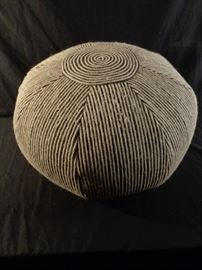 West Elm pouf footstool