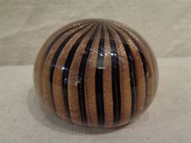 Murano glass Aventurine  paperweight