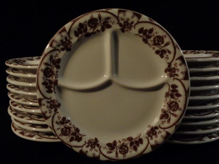 Vintage McNicol China divided diner plates