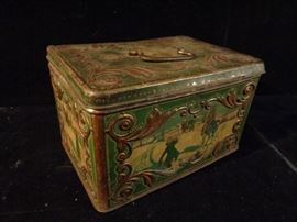 Antique Imperial Russian lithographed advertising tin