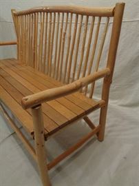 Rustic Douglas fir log garden bench by Chicken & Egg Furniture