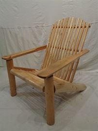 Rustic Douglas fir log adirondack style chair by Chicken & Egg  Furniture