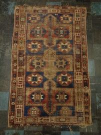 Antique hand knotted Persian / Caucasian rug 19th C.