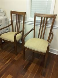 Pair of solid oak side chairs in excellent condition