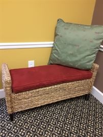 Rattan bench in mint condition