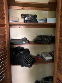 Corona, Smith-Corona and Royal vintage typewriters