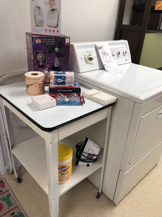 washer/dryer - retro metal cart - WE GOT ALL KINDS OF COOL STUFF AT THIS SALE 