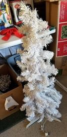 Really nice size white Christmas tree.