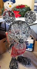 Large Mickey Mouse that lights up.