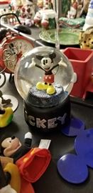 A Mickey Mouse snow globe.