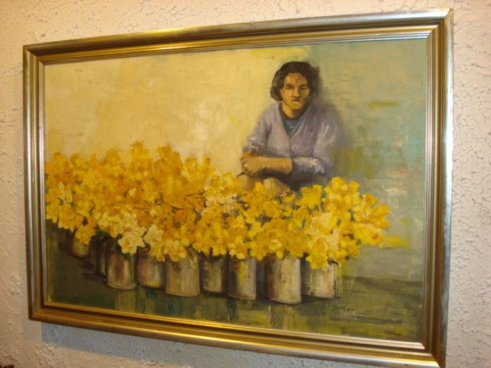 OOC woman selling flowers by K. Stuart