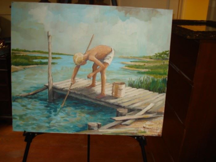 OOC  Boy on the dock, by K. Stuart